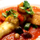 pescado a la veracruzana 白身魚のコンフィ ベラクルス風